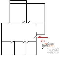 龙臣公寓3室2厅1卫102㎡户型图