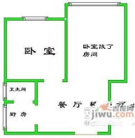 同方锦城2室1厅1卫96㎡户型图