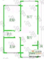 江南山水2室2厅1卫97㎡户型图
