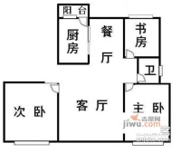 海苑大厦3室2厅2卫135㎡户型图