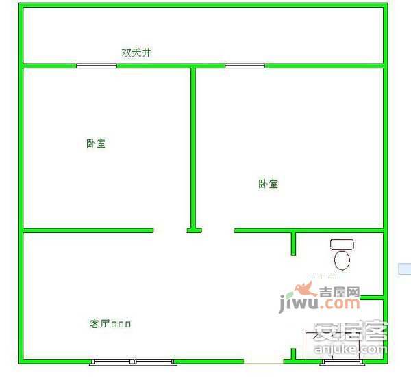 雅华公寓2室1厅1卫70㎡户型图