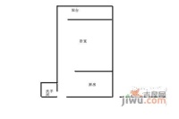 塘桥二村1室0厅1卫34㎡户型图