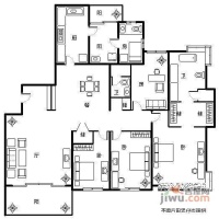 仁恒河滨城5室3厅4卫500㎡户型图