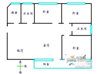 金樟花园3室2厅2卫户型图