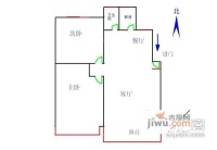 临汾小区2室1厅1卫62㎡户型图