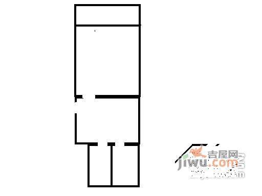 岭南小区北区1室1厅1卫49㎡户型图