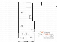 龙谭小区1室1厅1卫54㎡户型图