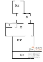 原水小区2室1厅1卫户型图