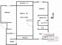 洛东苑2室2厅1卫109㎡户型图