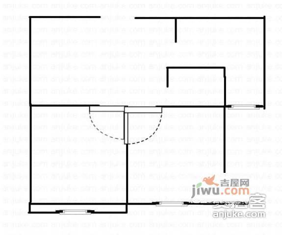 金甸大楼2室2厅1卫114㎡户型图