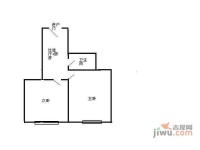 东方公寓2室1厅1卫65㎡户型图