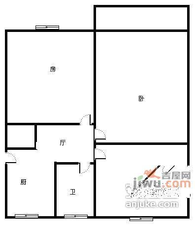 宁和小区3室1厅1卫76㎡户型图