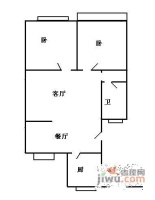 海天大厦2室2厅1卫106㎡户型图