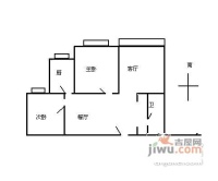 兴亚广场2室2厅1卫99㎡户型图