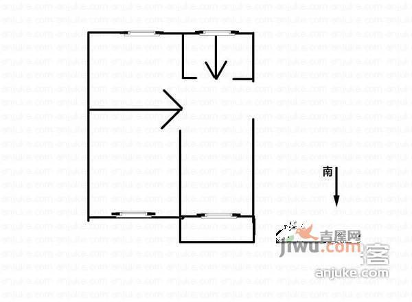 永乐苑1室2厅1卫户型图