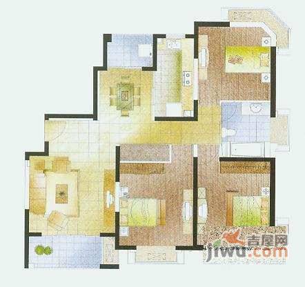 和馨苑4室2厅2卫189㎡户型图