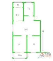 和田小区2室1厅1卫78㎡户型图