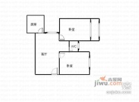 长城苑2室1厅1卫100㎡户型图