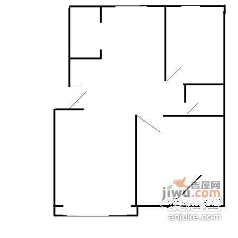 安远大楼2室1厅1卫78㎡户型图