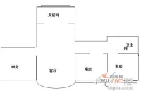 科普大楼3室2厅1卫117㎡户型图