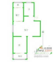 南山小区2室1厅1卫54㎡户型图