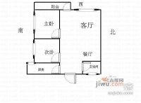 南山小区2室2厅1卫101㎡户型图