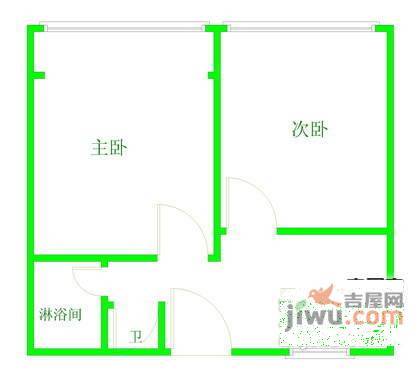 中山家具大厦2室2厅1卫74㎡户型图