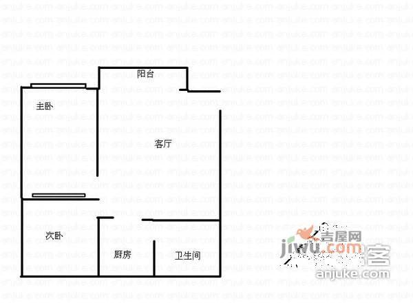 长征大厦2室2厅1卫118㎡户型图