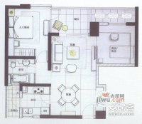 锦福公寓2室2厅1卫102㎡户型图