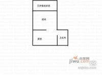 鞍山一村第三小区1室1厅1卫38㎡户型图