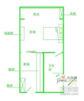 姚家桥小区1室1厅1卫35㎡户型图