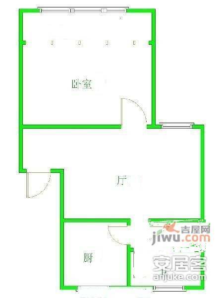 吉浦小区1室1厅1卫74㎡户型图