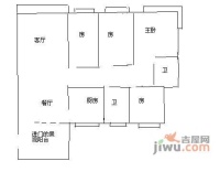 三湘世纪花城4室3厅2卫166㎡户型图