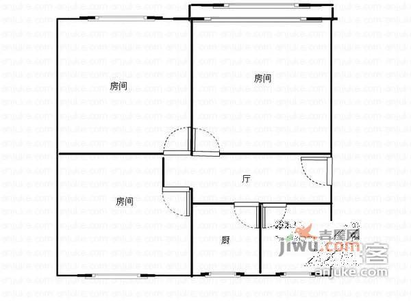 长海新村3室1厅1卫户型图