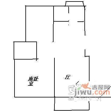 春兰苑2室2厅1卫95㎡户型图