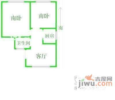 新长海二村2室1厅1卫99㎡户型图