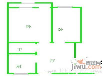 市光一村2室2厅1卫户型图