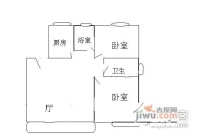 东方名城2室2厅1卫101㎡户型图