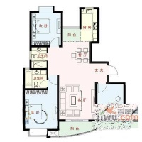 盛世新江湾3室2厅2卫119㎡户型图