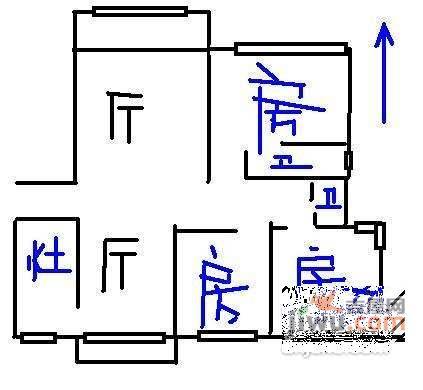 珠江香樟北园3室2厅2卫130㎡户型图