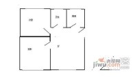 纺平大楼小区2室1厅1卫66㎡户型图