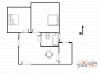 国富苑2室2厅1卫115㎡户型图