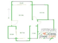 泰鸿新苑2室2厅1卫115㎡户型图