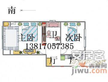 延吉四村2室1厅1卫67㎡户型图