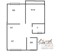 浣沙四村2室2厅1卫120㎡户型图