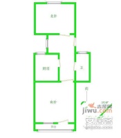 怡佳苑2室0厅1卫53㎡户型图