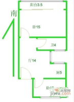 怡佳苑2室1厅1卫82㎡户型图