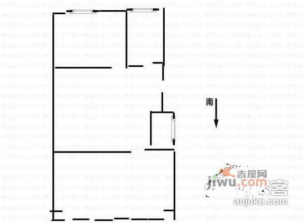 怡佳苑2室1厅1卫82㎡户型图