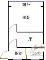 广远新村小区1室1厅1卫41㎡户型图