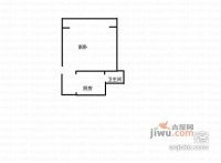 双辽新村1室1厅1卫43㎡户型图